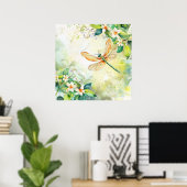Eine Frühling-Libelle Poster (Heimbüro)