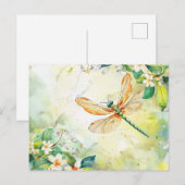 Eine Frühling-Libelle Postkarte (Vorne/Hinten)