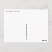 Eine Frühlingswiese in New England Postkarte (Rückseite)