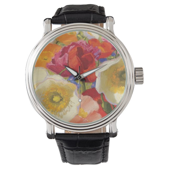 Eine Fülle von Blume Armbanduhr (Vorderseite)