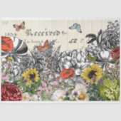 Eine Fülle von Botanischen Schmetterlingsbildern Seidenpapier (Vorderseite)