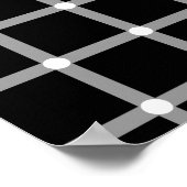 Eine funkelnde optische Täuschung in schwarz-weiß Poster (Ecke)