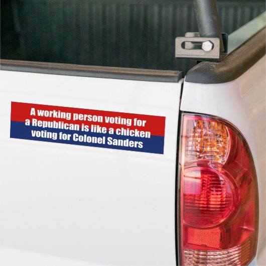 Eine Funktionsperson, die für einen Republikaner Autoaufkleber (Auf Lkw)