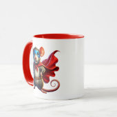 Eine furchtlose Superheldenmaus. Tasse (Vorderseite Links)