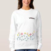 Eine Fusion von Flora und Urban Design Sweatshirt (Vorderseite)