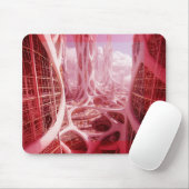 Eine futuristische fraktale Stadt Mousepad (Mit Mouse)