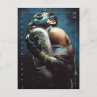 Eine futuristische Sauerstoffmaske der Pflanze Dun