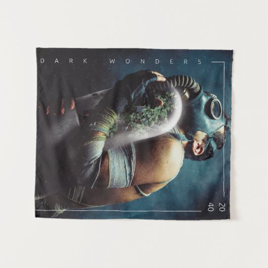 Eine futuristische Sauerstoffmaske der Pflanze Dun Wandteppich (Vorderseite (Horizontal))