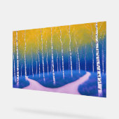 Eine Gabel in der Zeit - Eine Waldlandschaft Acrylschild (Winkel)