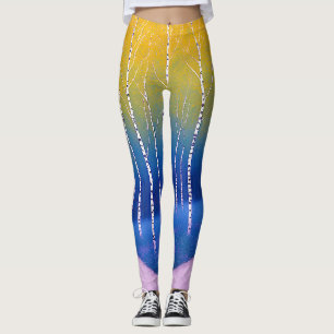 Eine Gabel in der Zeit - Eine Waldlandschaft Leggings