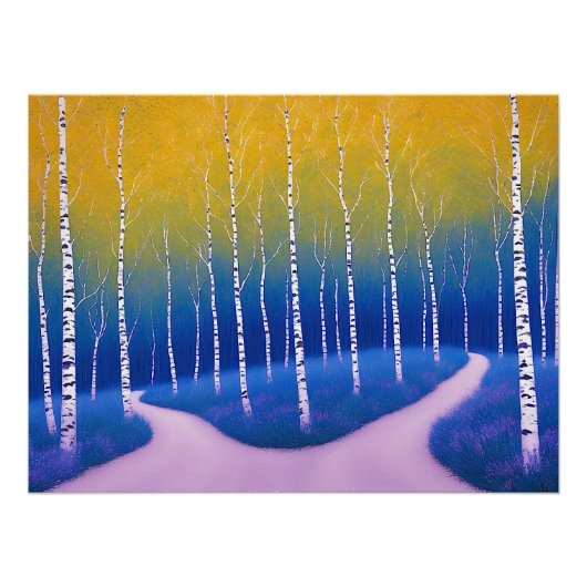 Eine Gabel in der Zeit - Eine Waldlandschaft Poster (Vorderseite)