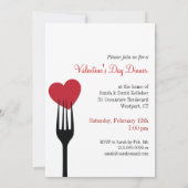 Eine Gabel in meiner Valentineinladung halten Einladung (Rückseite)