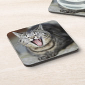 Eine gähnende Katze, Schweden Untersetzer (Linke Seite)