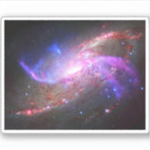 Eine galaktische Lichtshow in Spiralgalaxie Ngc 42 Aufkleber (Vorderseite)