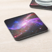 Eine galaktische Lichtshow in Spiralgalaxie Ngc 42 Getränkeuntersetzer (Linke Seite)