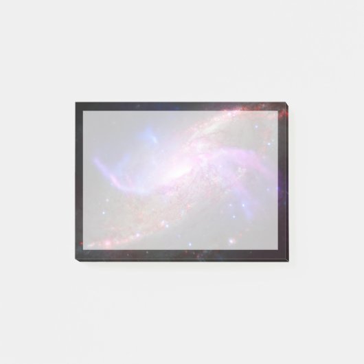 Eine galaktische Lichtshow in Spiralgalaxie Ngc 42 Post-it Klebezettel (Vorderseite)
