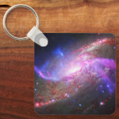 Eine galaktische Lichtshow in Spiralgalaxie Ngc 42 Schlüsselanhänger (Vorderseite)