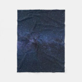 Eine Galaxie der Sterne am Nachthimmel Fleecedecke (Vorderseite)