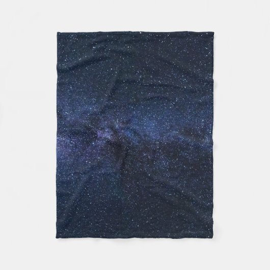 Eine Galaxie der Sterne am Nachthimmel Fleecedecke (Vorderseite)