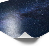 Eine Galaxie der Sterne am Nachthimmel Fotodruck (Ecke)