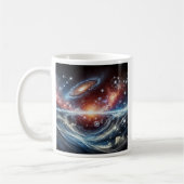 Eine Galaxie in einer so hellen Spirale. Kaffeetasse (Links)
