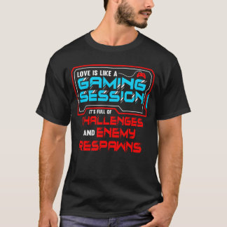 Eine Gamer-Liebe verabrede sich wie eine Gamingses T-Shirt