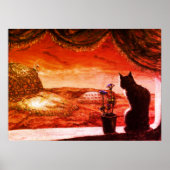 Eine ganz neue Welt - SciFi - Katze auf Mars Poster (Vorne)