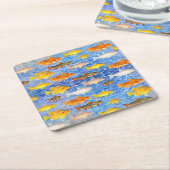 Eine ganze Menge farbenfroher Fische im Meer Rechteckiger Pappuntersetzer (angewinkelt)