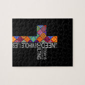 Eine ganze Menge Jesus und das Quiltieren der Nähk Puzzle (Horizontal)