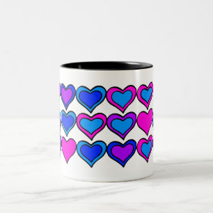 EINE GANZE MENGE LIEBE... ZWEIFARBIGE TASSE