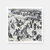 Eine ganze Menge Pinguine Papier Napkin Serviette (Vorderseite)