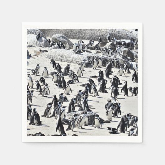 Eine ganze Menge Pinguine Papier Napkin Serviette (Vorderseite)