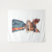 eine Ganzkörperfigur in der Animation des Cartoon. Wandteppich (Vorderseite (Horizontal))