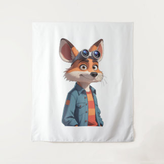 eine Ganzkörperfigur in der Animation des Cartoon. Wandteppich