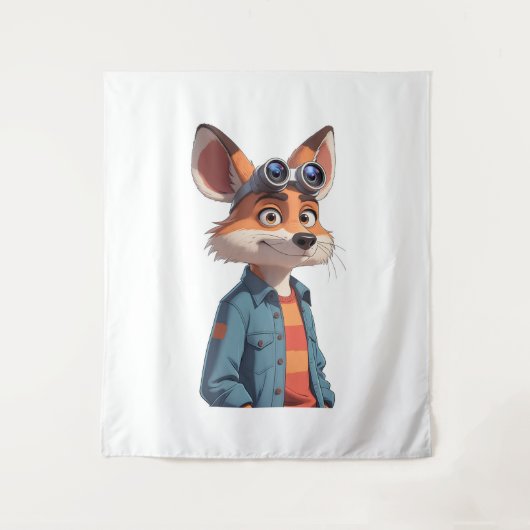 eine Ganzkörperfigur in der Animation des Cartoon. Wandteppich (Vorderseite)