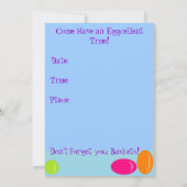 Eine Garten-Ei-Jagd Einladung (Rückseite)