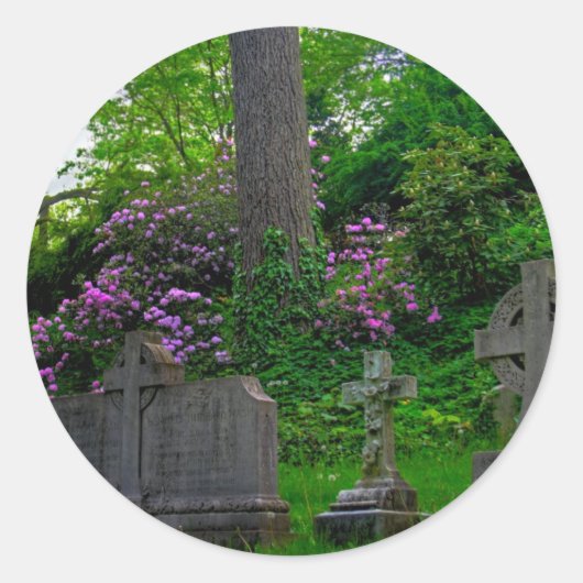 Eine Gartenanlage Erholung Sticker (Vorderseite)