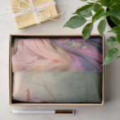 Eine Gartengala, Frau mit Sonnenschirm Seidenpapier (Geschenk)