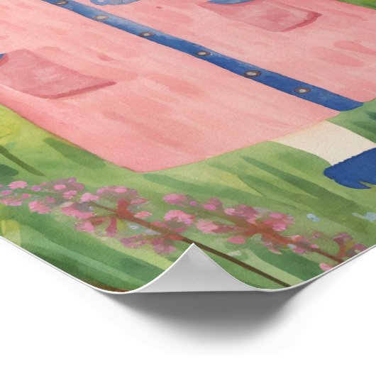 Eine Gartenkatze Poster (Ecke)