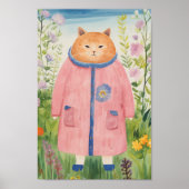 Eine Gartenkatze Poster (Vorne)