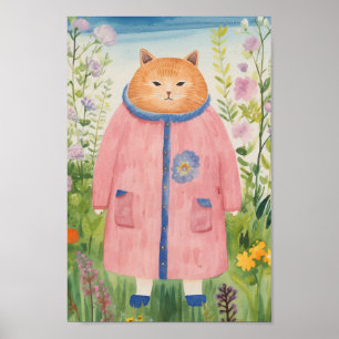 Eine Gartenkatze Poster