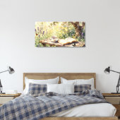 Eine Gartenzwischenpause Leinwanddruck (Insitu (Schlafzimmer))