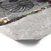 Eine Gasmaske vor Violett zu schützen? Poster (Ecke)