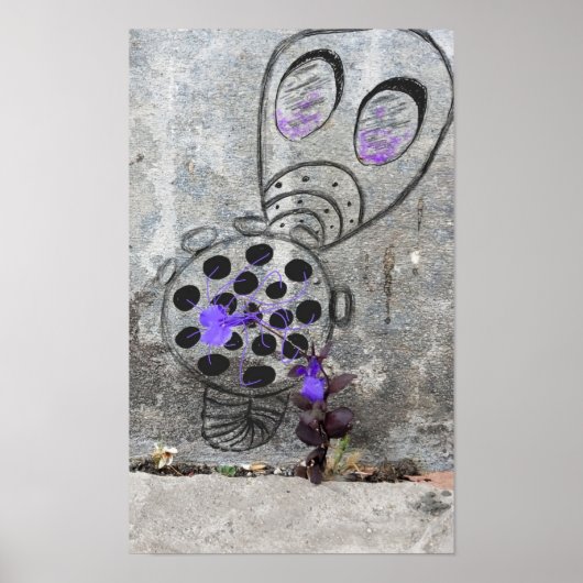 Eine Gasmaske vor Violett zu schützen? Poster (Vorne)