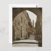 Eine Gasse in Jerusalem Postkarte (Vorne/Hinten)