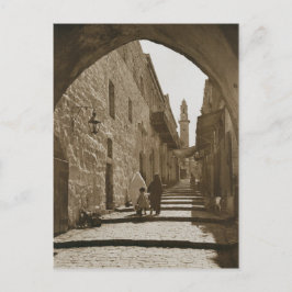 Eine Gasse in Jerusalem Postkarte