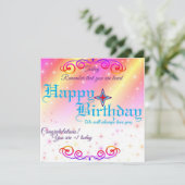 Eine Geburtstagkarte (Stehend Vorderseite)