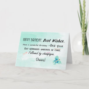 Eine Geburtstagskarte eines Mitarbeiters Karte