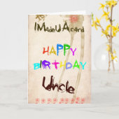 Eine Geburtstagskarte für den Onkel Karte (Gelbe Blume)