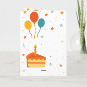 Eine Geburtstagskarte Karte (Rückseite)